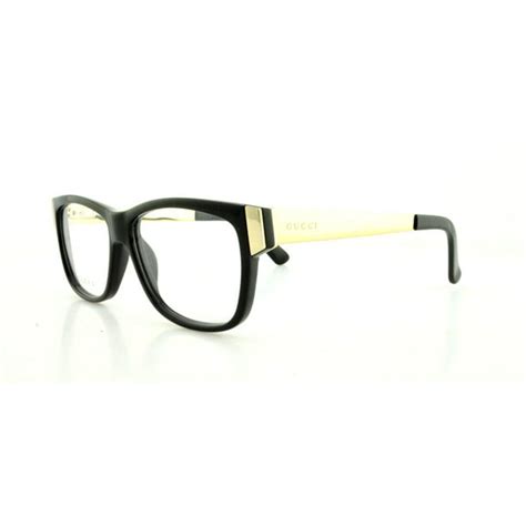 GUCCI 3708 Black Gold Plated Filigree Eyeglasses 53mm 